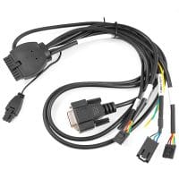 Fabrika özel endüstriyel ekipman kablo demeti DP9P - 20P GM araba kablosu veri uzatma kablosu DuPont terminal elektronik hattı